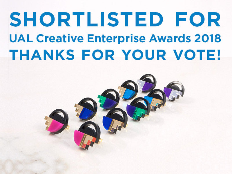 Shortlisted for UAL Creative Enterprise Awards 2018