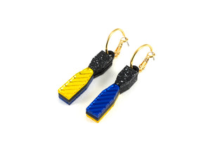 FORM103 ELLORA Hoops - Black, Blue, Yellow