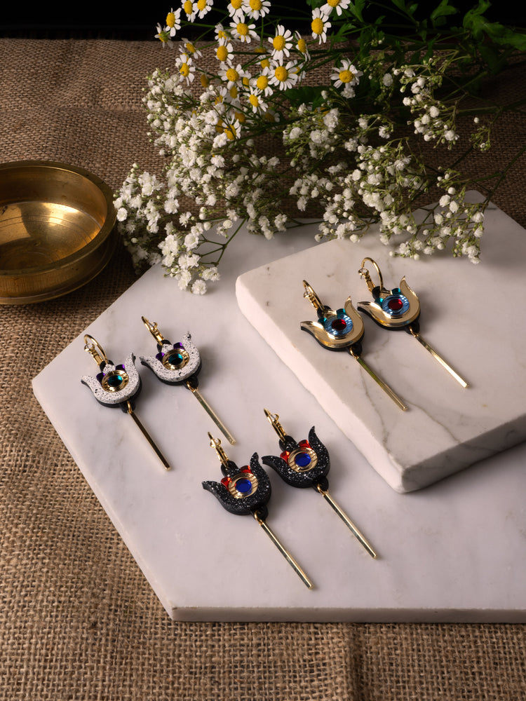 FORM096 SHIVA Hoops - Black, Gold, Blue, Orange